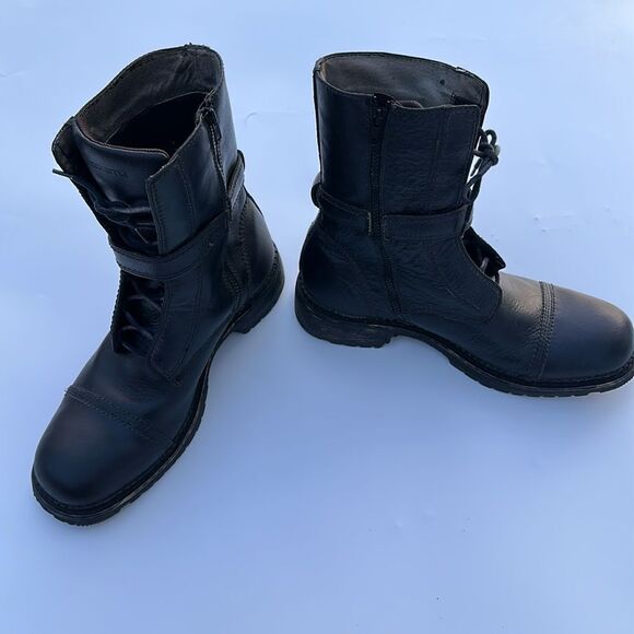 BED : STU COMBAT MOTO BOOTS style GANGSTER - Picture 7 of 12